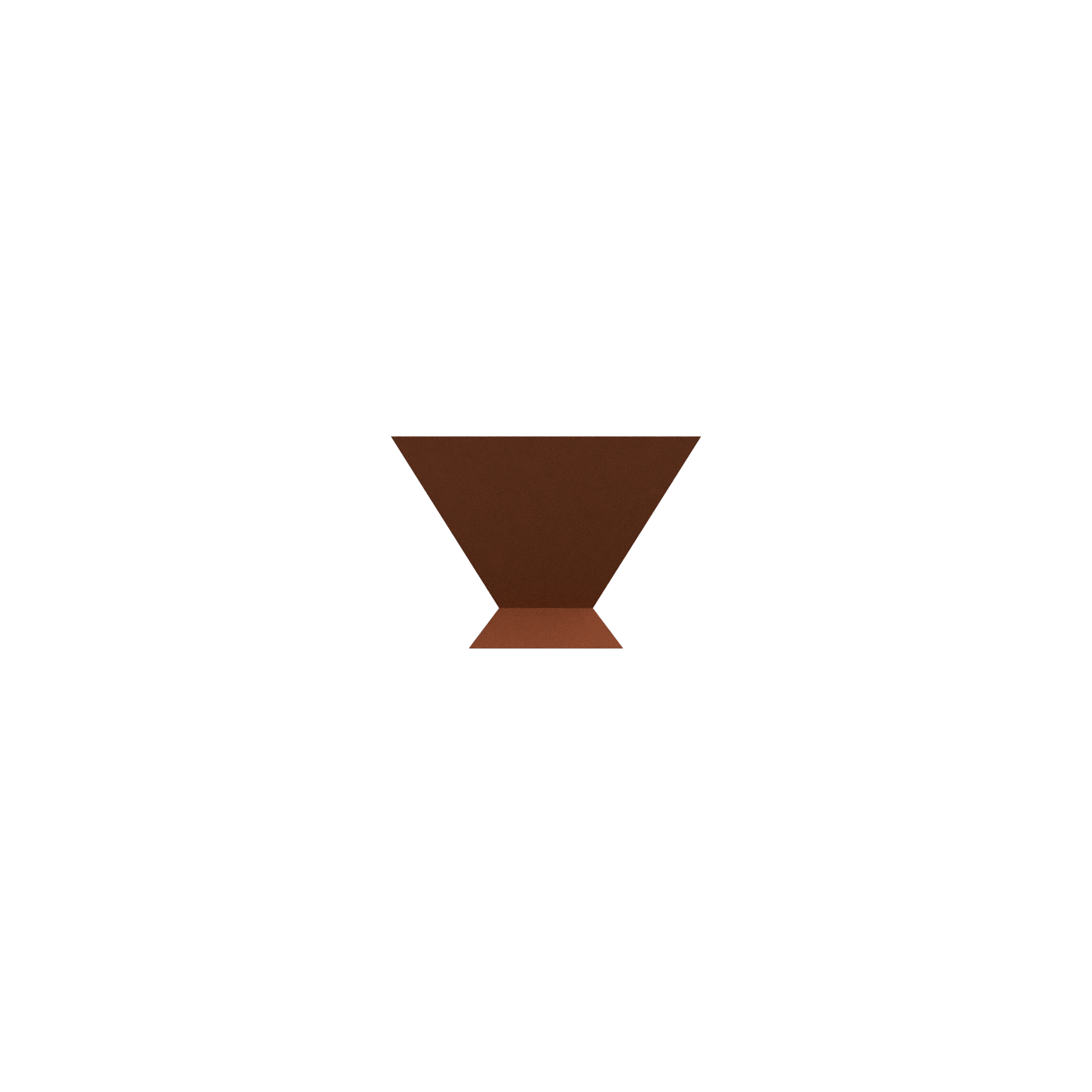 Inverted Pyramid Fire Pit