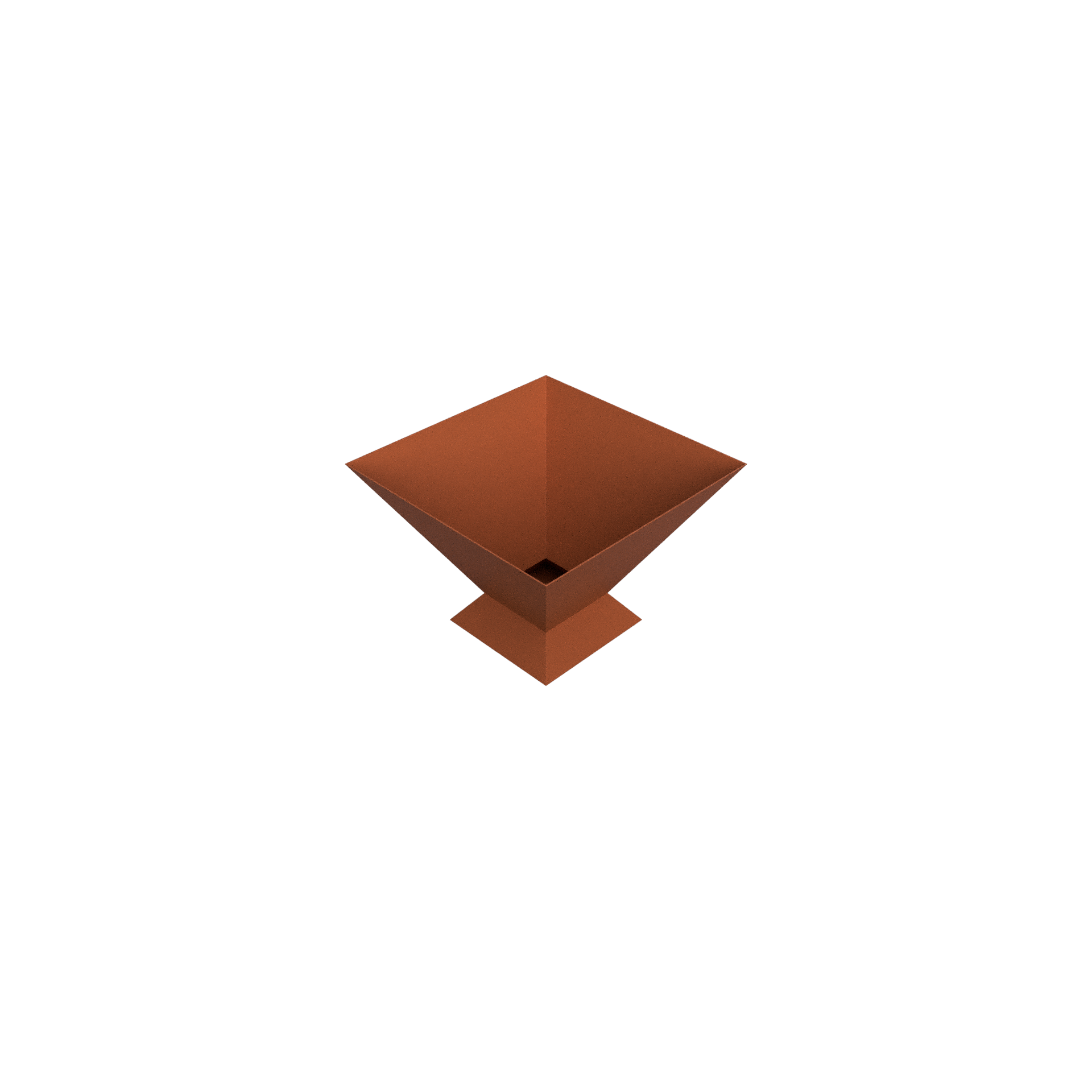 Inverted Pyramid Fire Pit