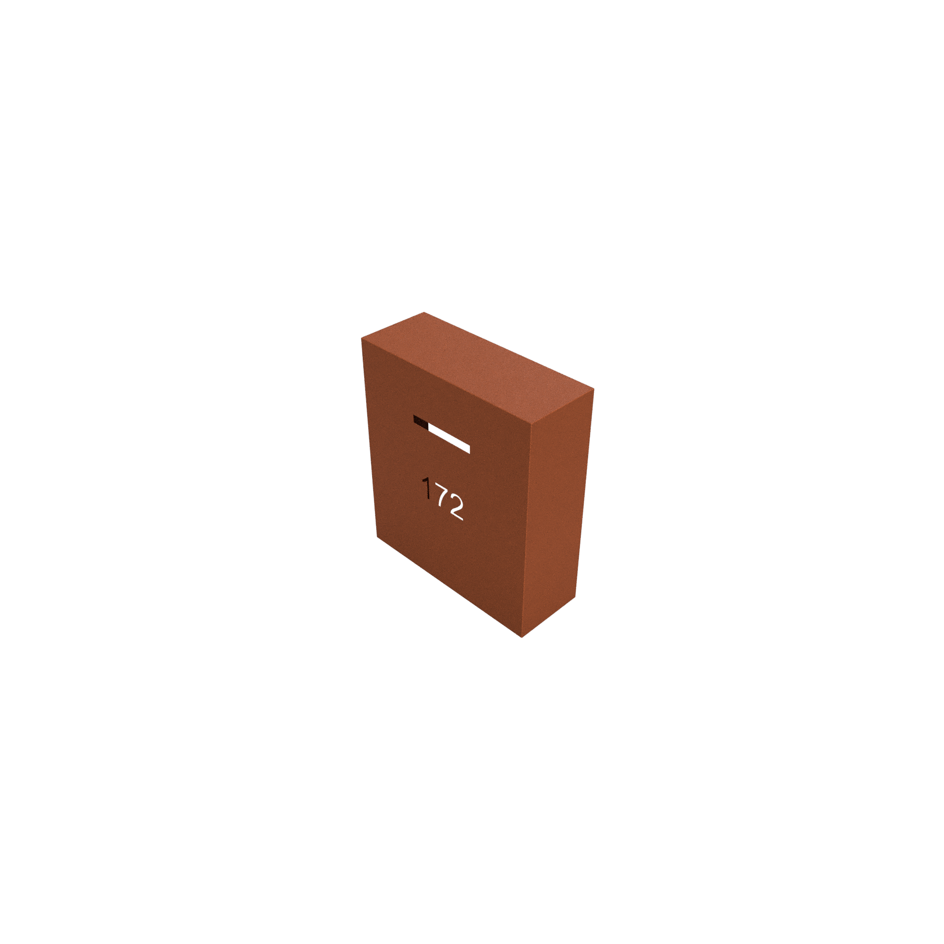 GC-LB-004 / Architectural Corten Steel Letterbox