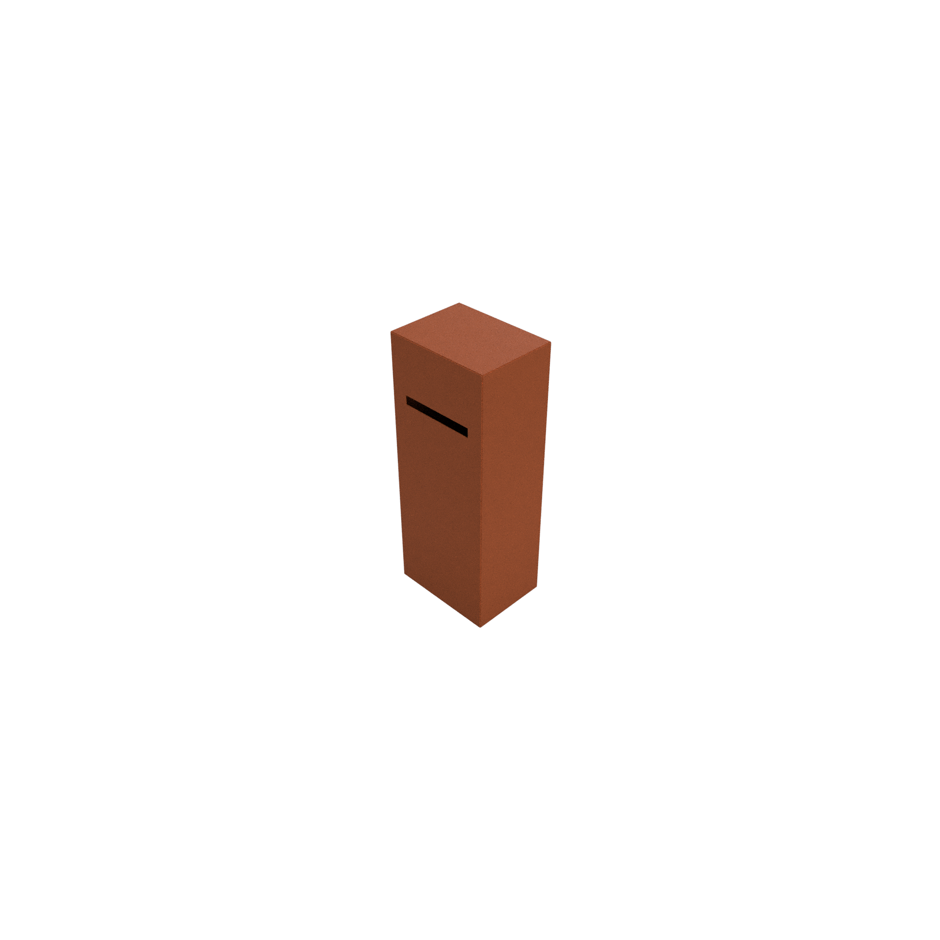 GC-LB-001 / Architectural Corten Steel Letterbox