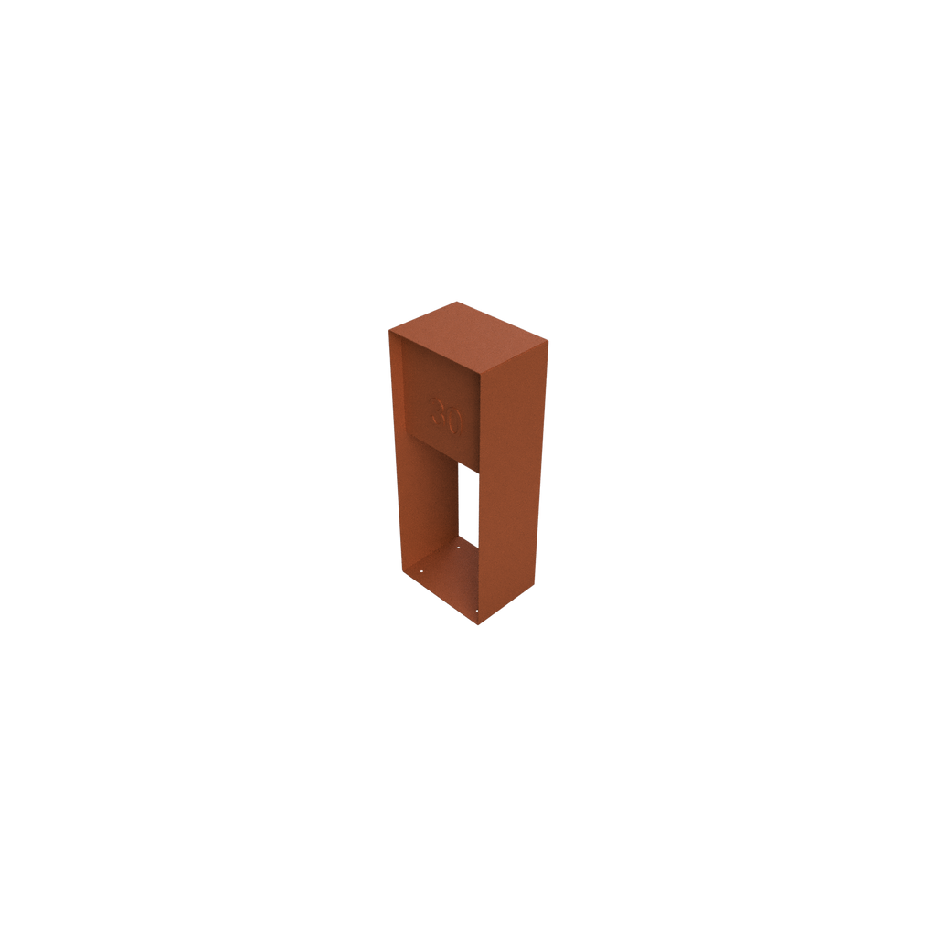 GC-LB-002 / Architectural Corten Steel Letterbox