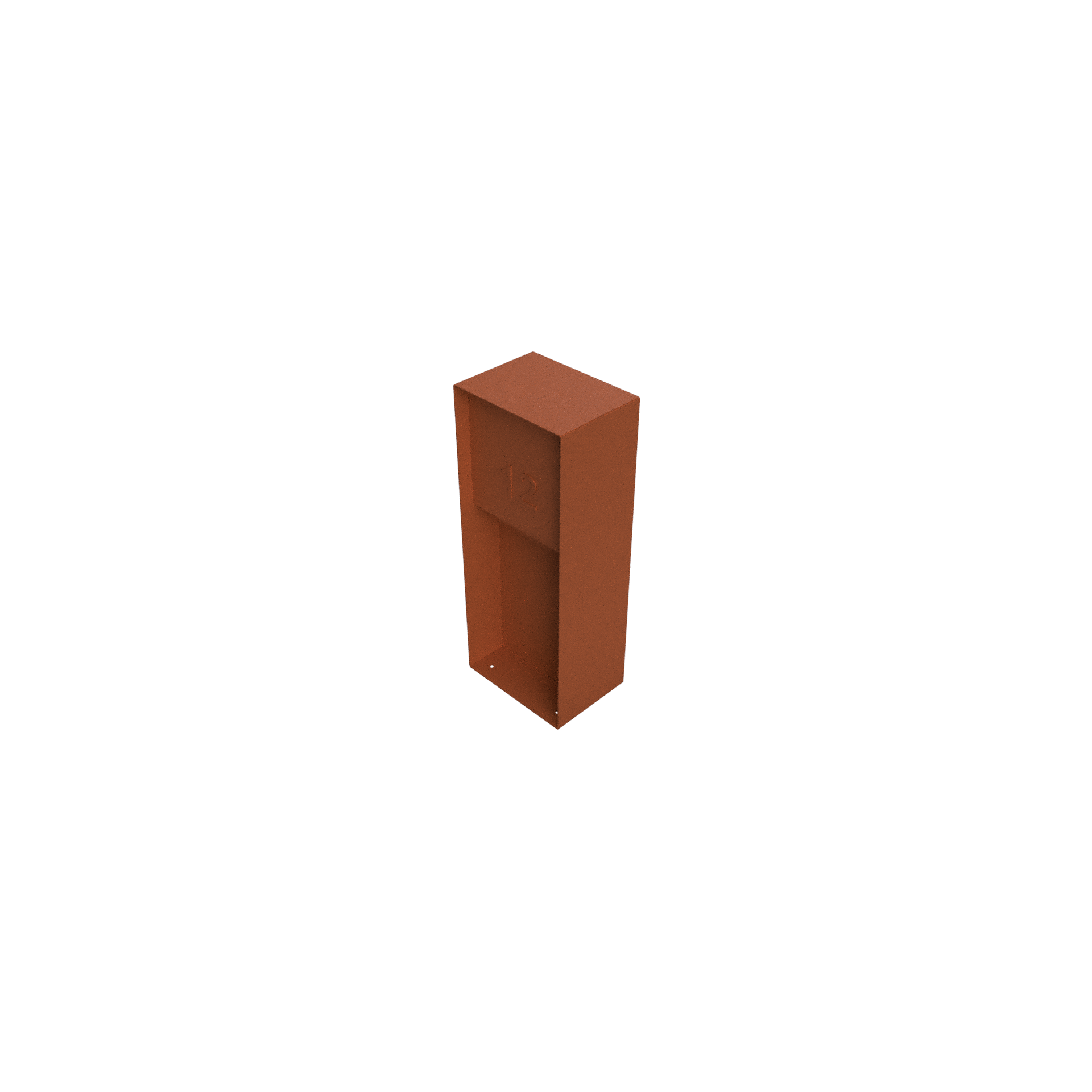 GC-LB-003 / Architectural Corten Steel Letterbox